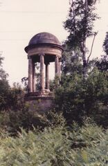 Ionic style temple in Beauport Wood. St.Leonards on sea